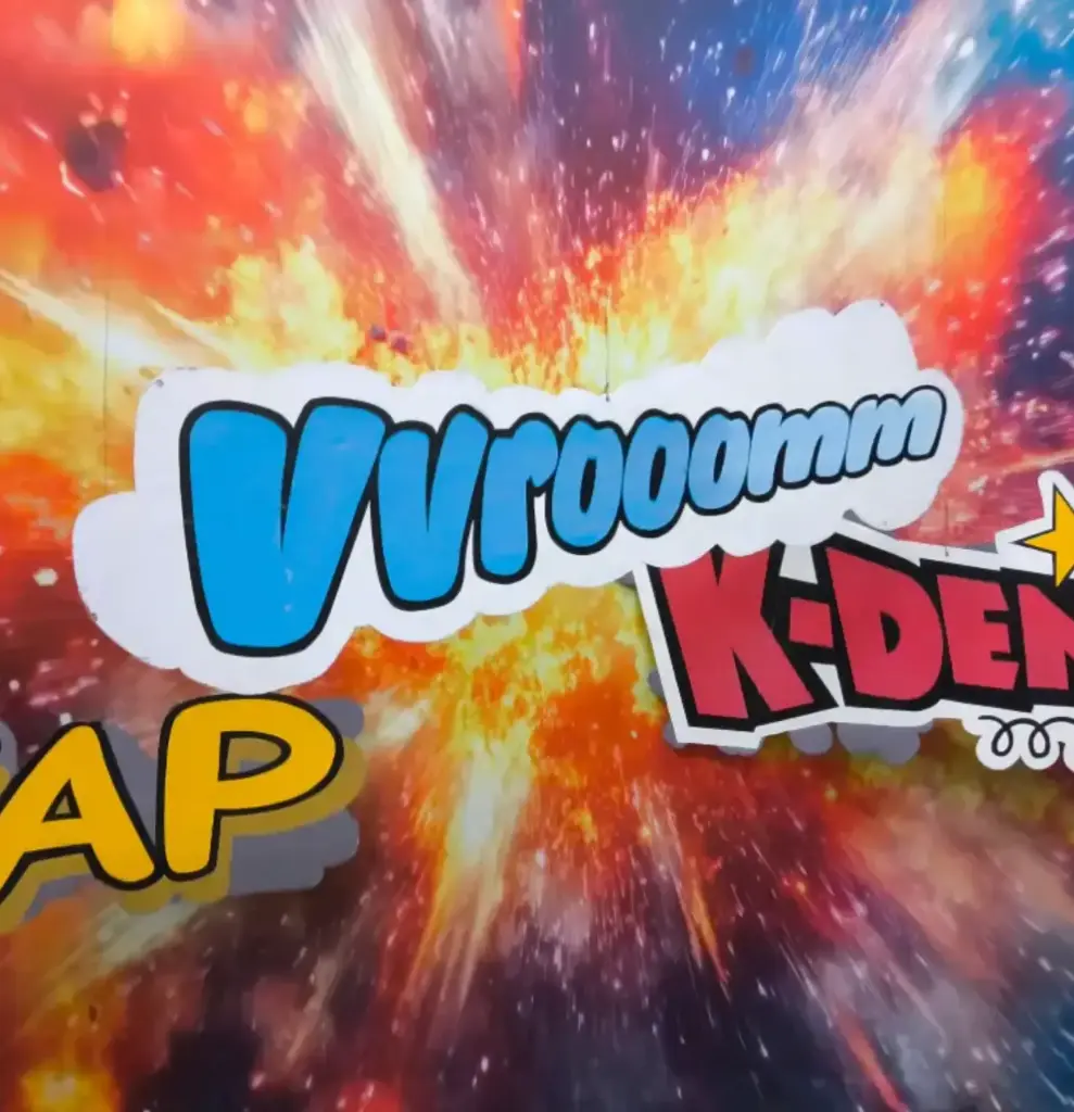 Texte bande-dessinée "Vvrooomm" - 50cm