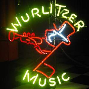 Néon "Wurlitzer Music"- 72cm