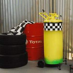 Pompe à essence manuelle jaune - 160cm