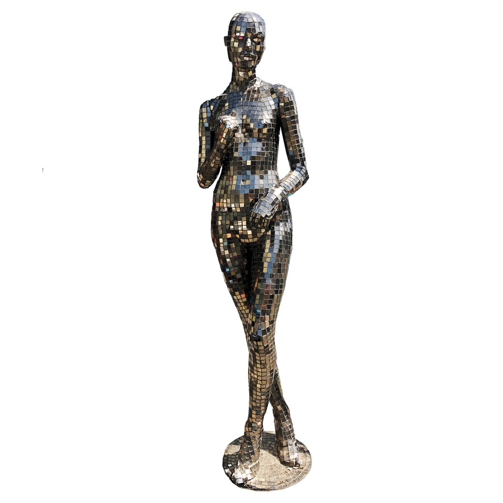 Statue miroir - 185cm