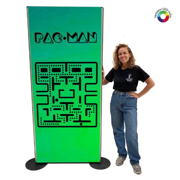 Panneau lumineux Pac man - 200cm