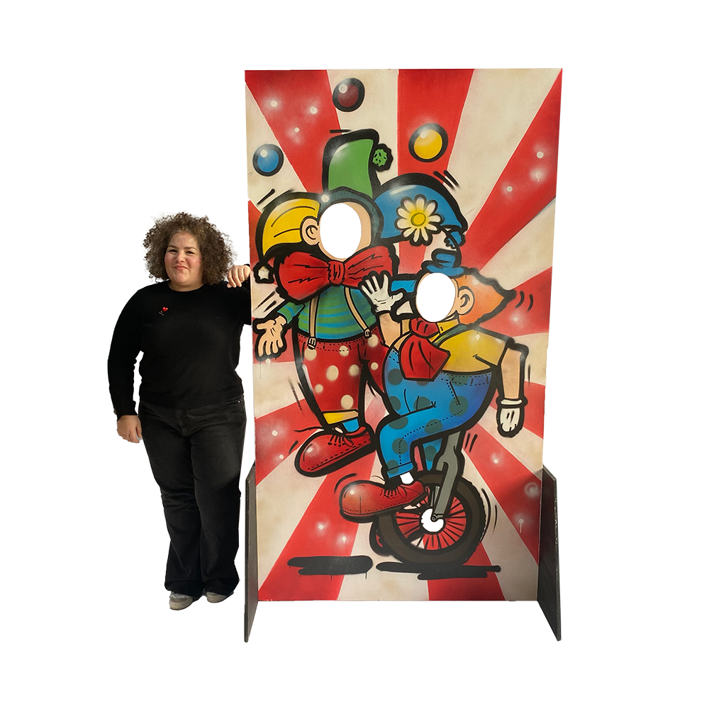 Passe-tête clowns - 220cm