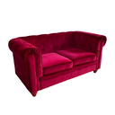 [loclon12] Chesterfield rouge - 2 places