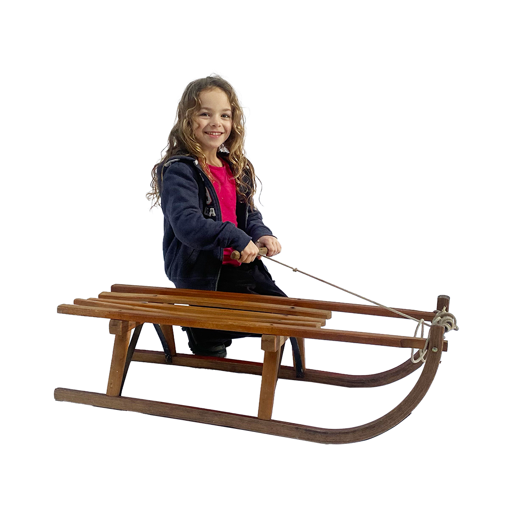 Petite luge en bois - 100cm