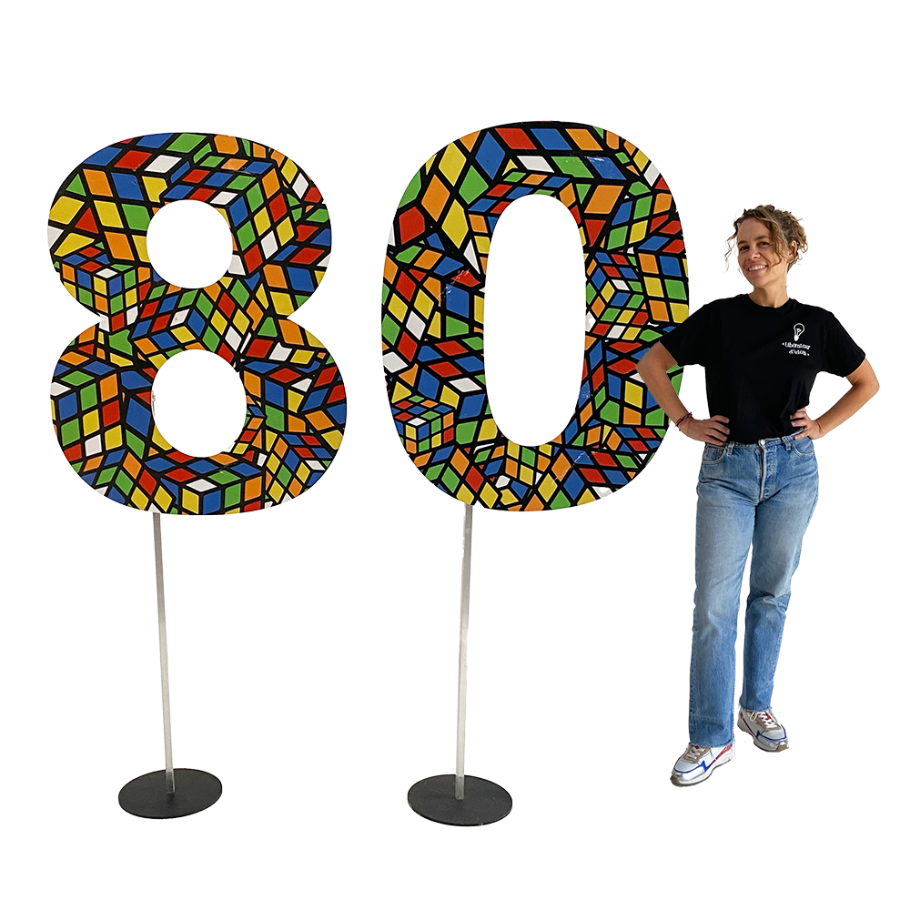 Chiffres "80"  - 180cm