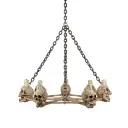 Lustre crânes - 150cm
