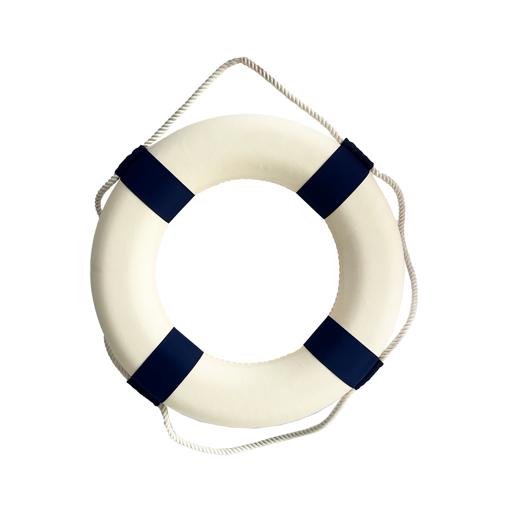 Bouée de sauvetage bleue - 50cm