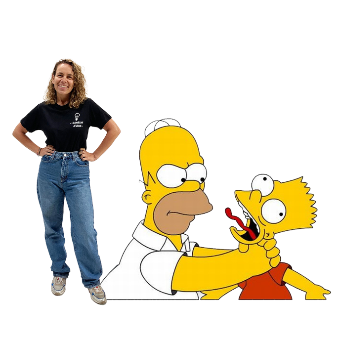 Décor géant Simpson (Homer et Bart)