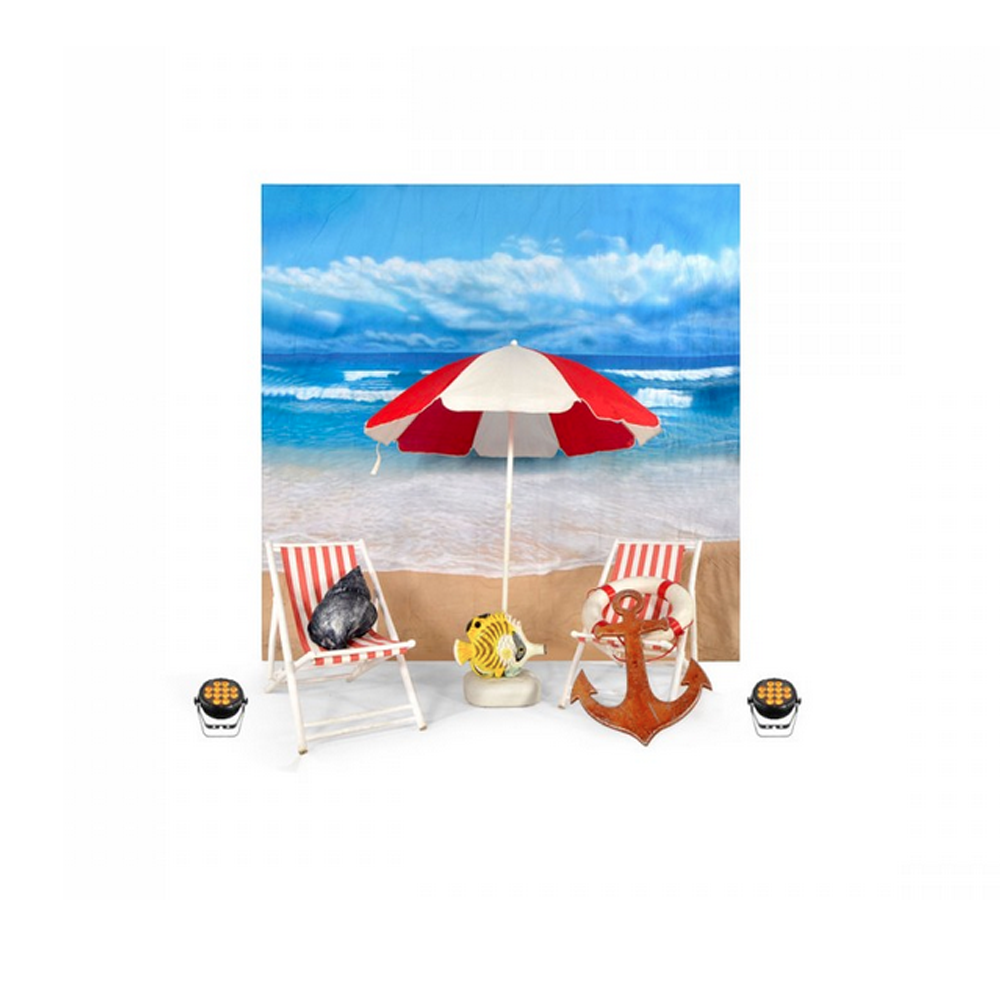 Pack de décoration Plage pour studio photo