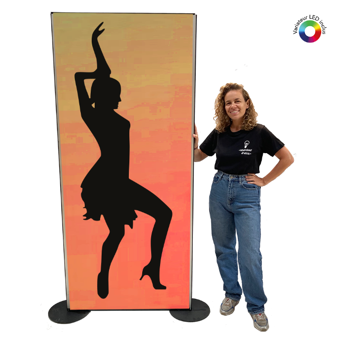 Panneau lumineux Danseuse Salsa - 200cm