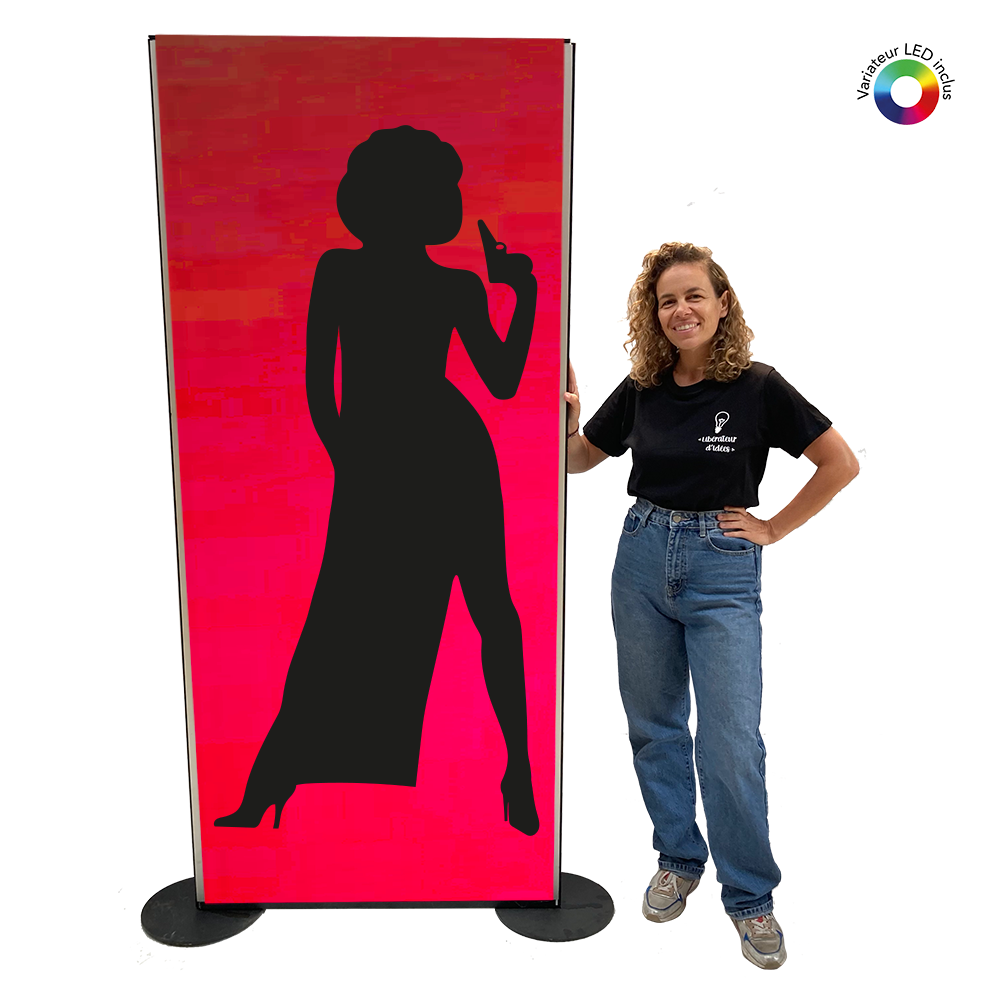 Panneau lumineux James Bond Girl -  200cm