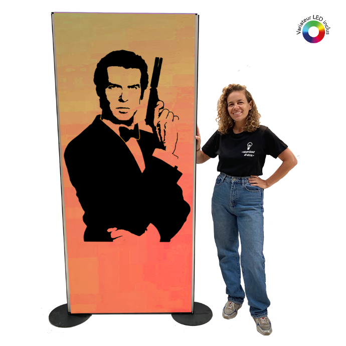 Panneau lumineux Pierce Brosnan - 200cm