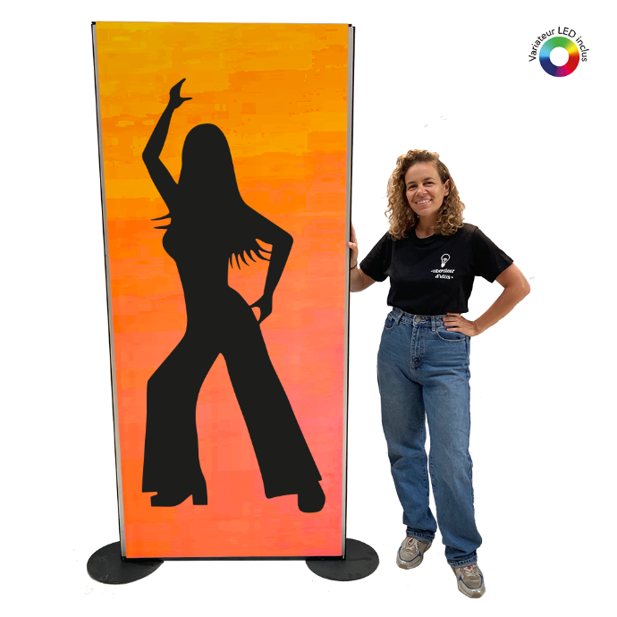 Panneau lumineux Disco Girl - 200cm