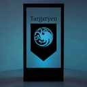 [locstv11] Panneau lumineux Blason Targaryen (Game of Thrones) - 200cm