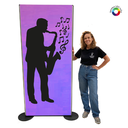 [locjaz1] Panneau lumineux Saxophoniste - 200cm