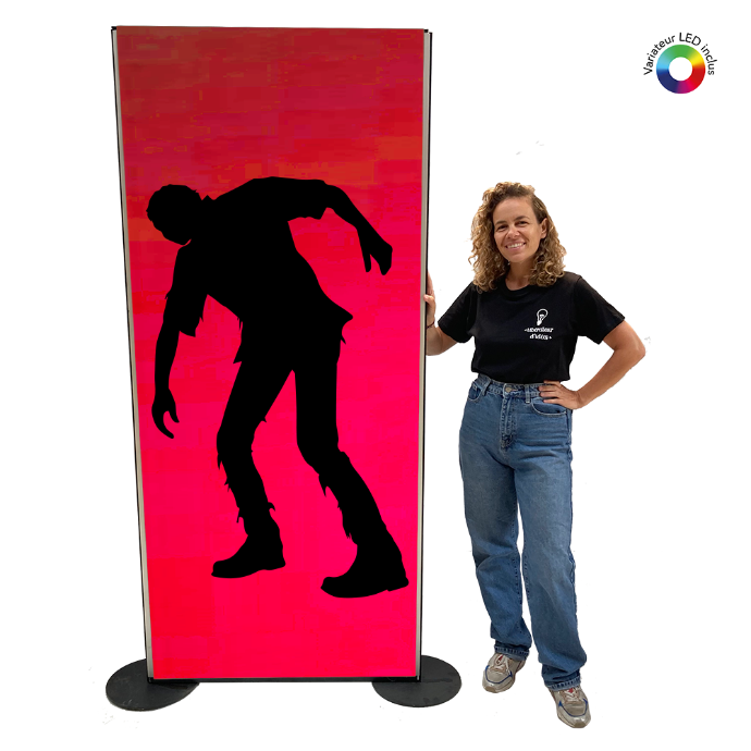 Panneau lumineux zombie - 200cm