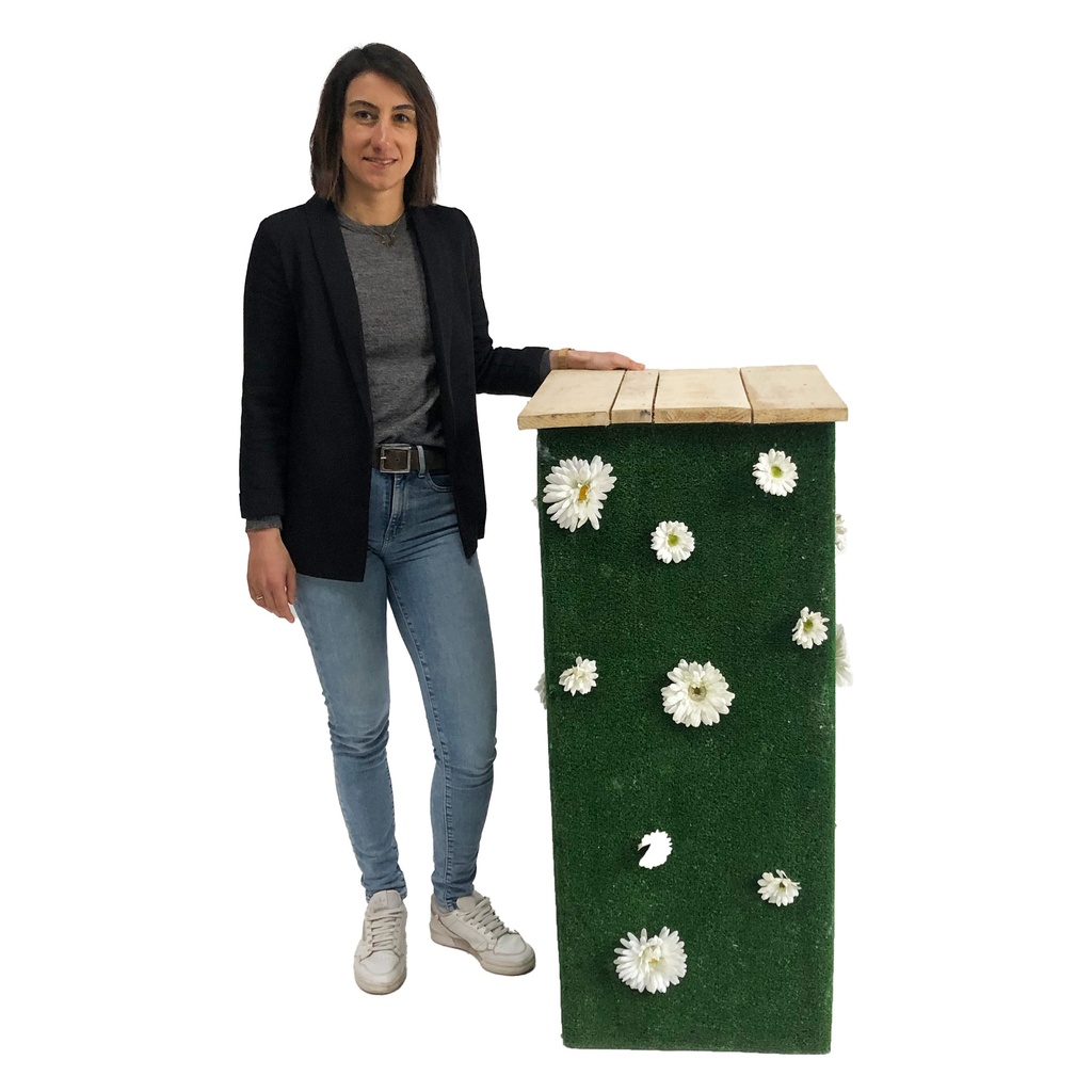 Mange debout fleuri - 110cm