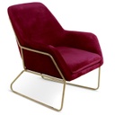 [loccin86] Fauteuil Velours rouge