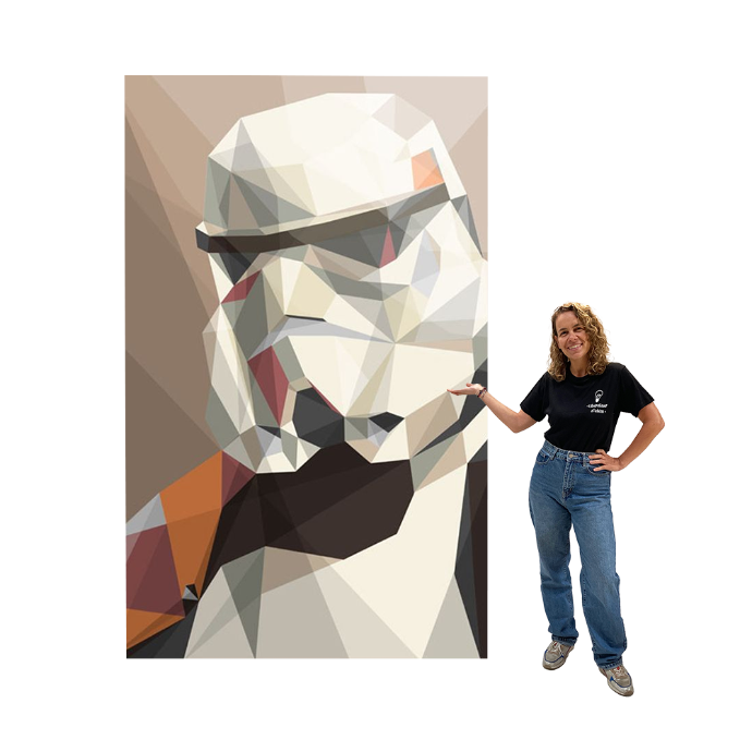 Peinture Star Wars géante (Stormtrooper)