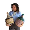 Porte-bouteilles en osier