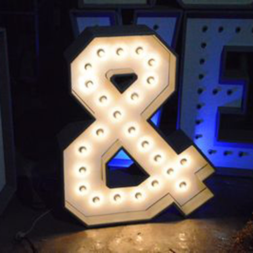 Lettre lumineuse "&" - 115cm