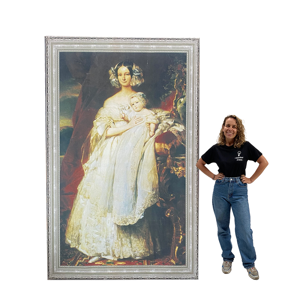 Peinture Reine avec enfant - 242cm