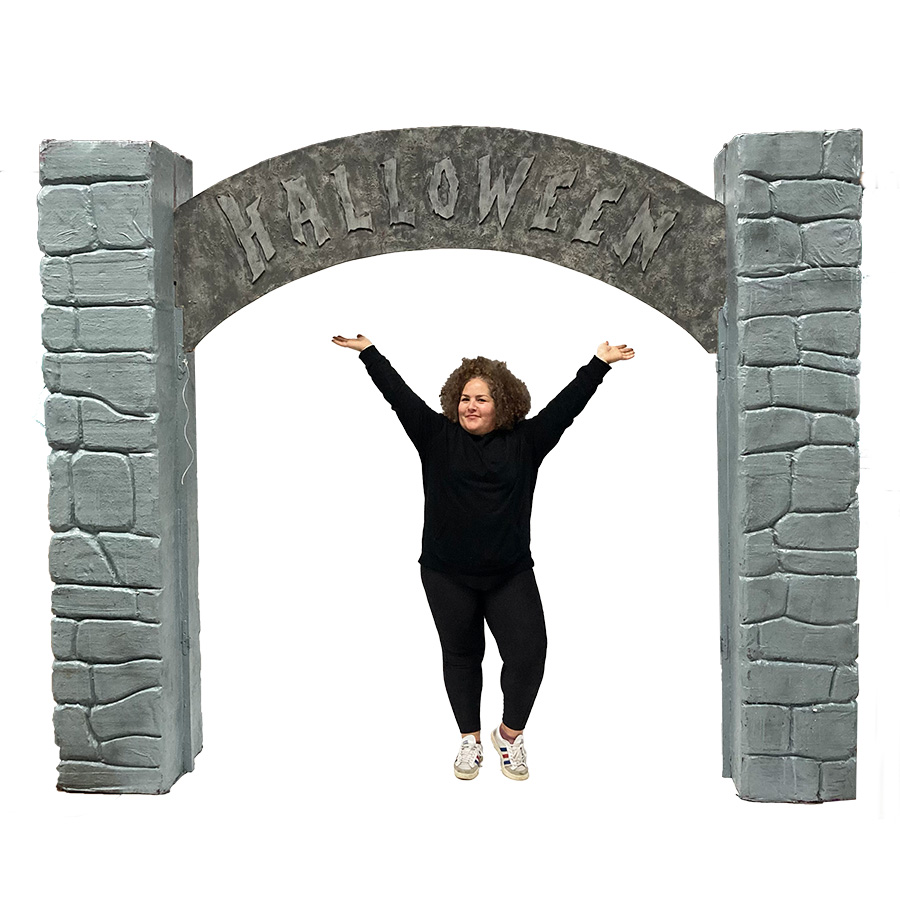 Arche en pierre Halloween
