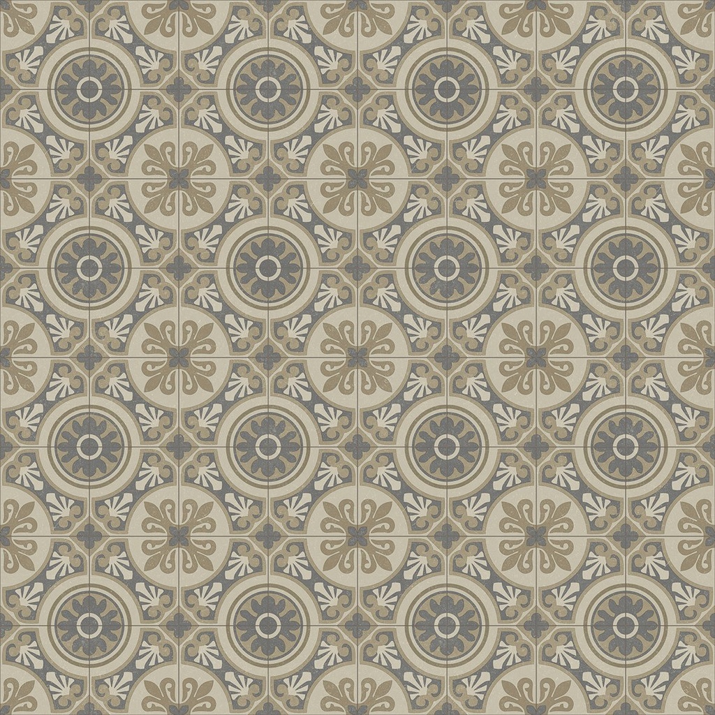 Vinyle Plaza - carreaux ciment clair