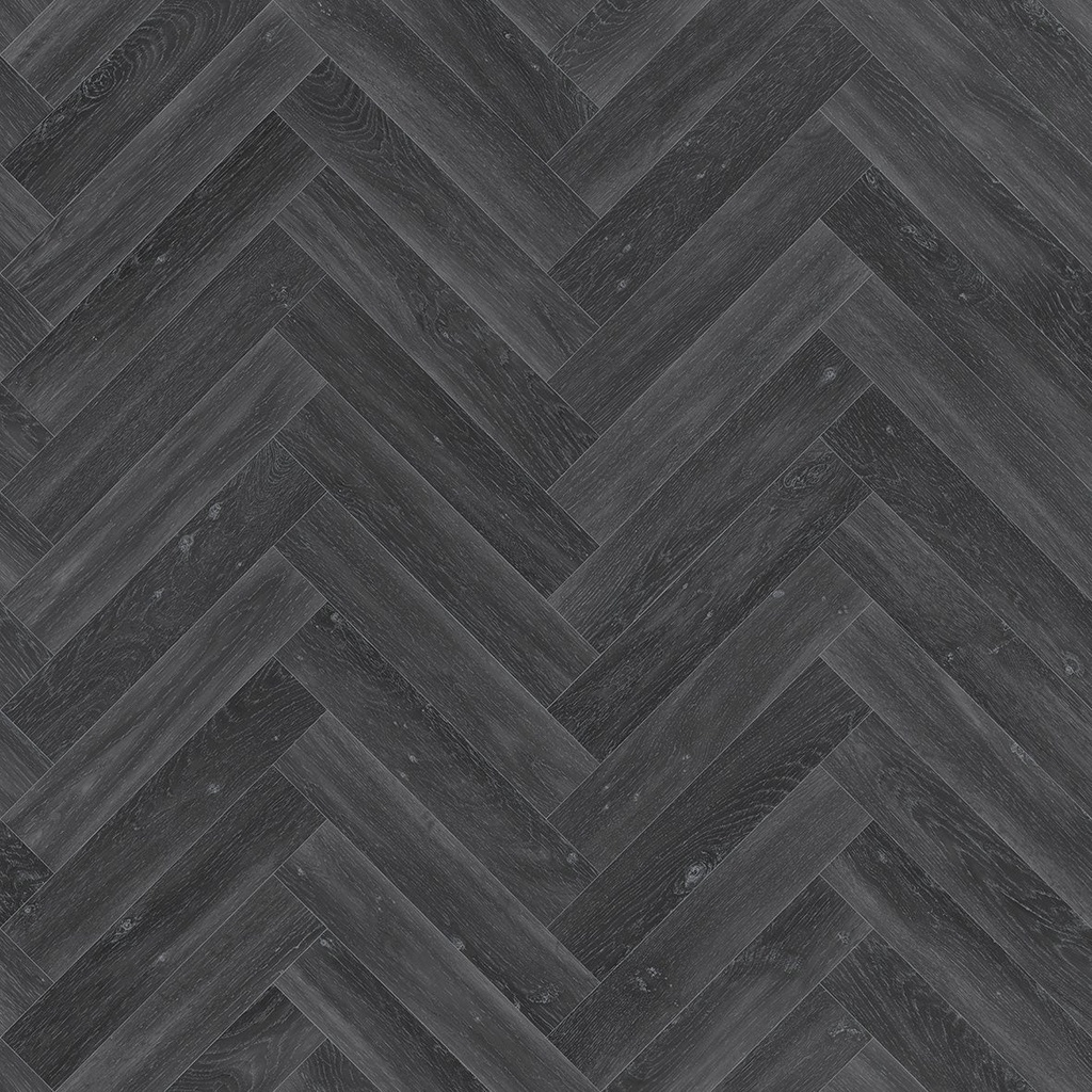 Vinyle Plaza - parquet chevron noir