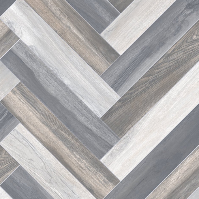 Vinyle Novo - parquet chevron 3 couleurs