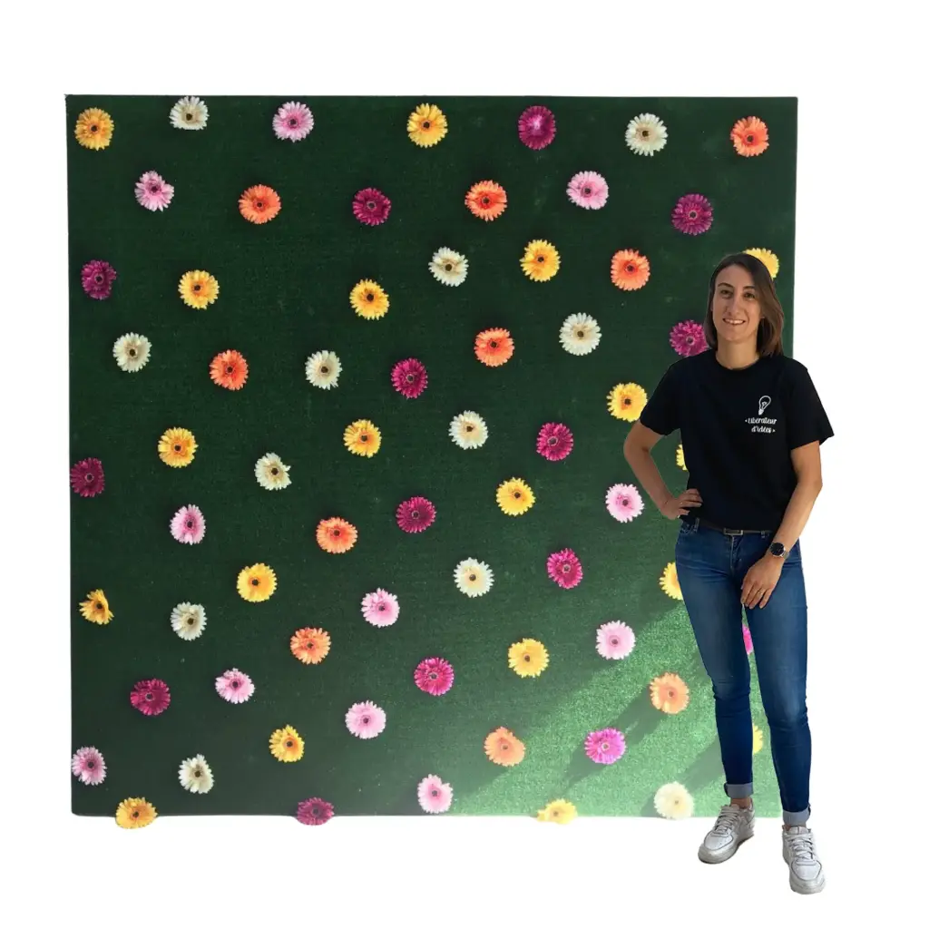 Fond fleuri - 200cm