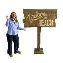 Panneau "Welcome to the beach" - 177cm