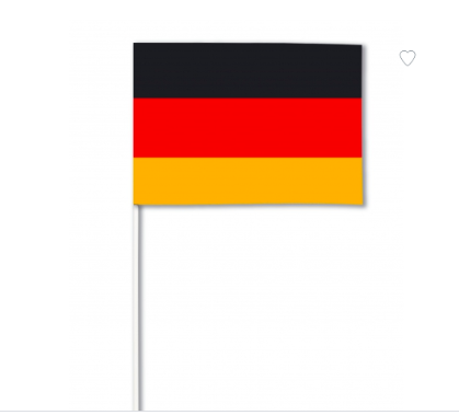 Drapeau supporter Allemagne - 38cm