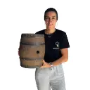 Mini tonneau à vin bois - 30cm