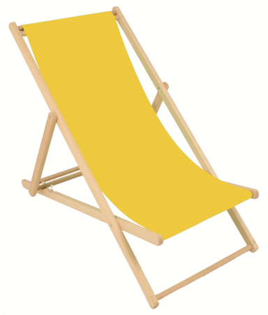 Chilienne de plage jaune - 120cm