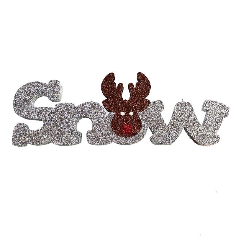 Suspension "Snow" argent - 58cm