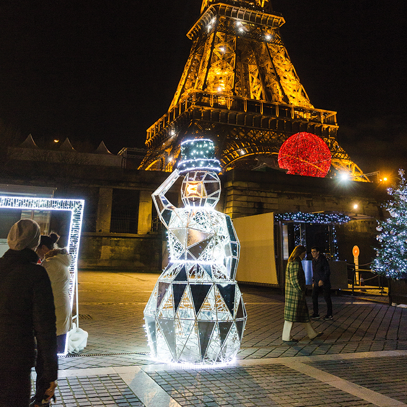 Bonhomme de neige lumineux