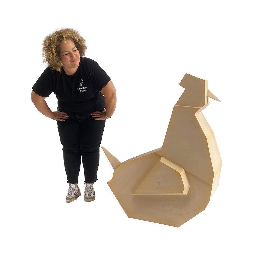Poule Origami - 120cm