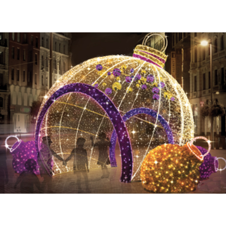 Arche boule de Noël lumineuse - 4m90