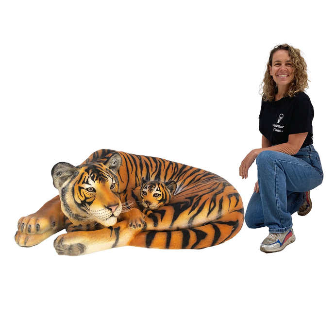 Bébé et maman tigre - 150cm