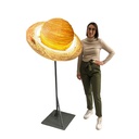 Planète orange sur pieds - 169cm