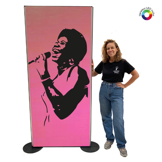 Panneau lumineux Aretha Franklin - 200cm