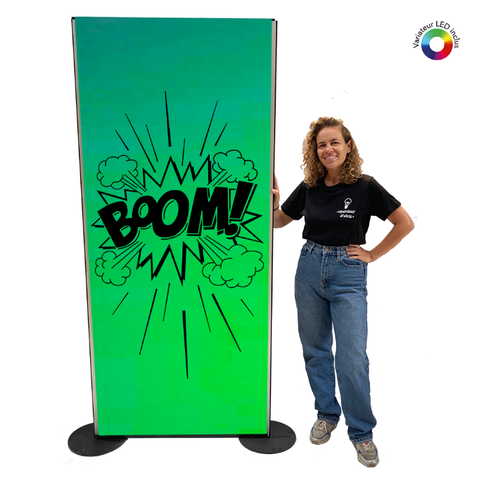 Panneau lumineux "Boom" - 200cm