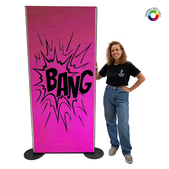 Panneau lumineux "Bang" - 200cm