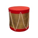 [locjeu63] Tambourin rouge et or - 60cm
