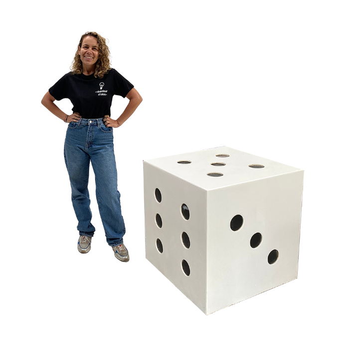 Dès blanc - 70cm