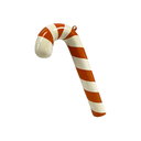 Sucre d'orge orange et blanc - 55cm