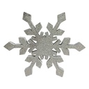 [locnoe287] Suspension flocon argent - 26cm