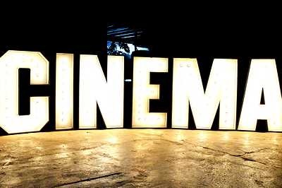Lettres lumineuses "CINÉMA" - 115cm