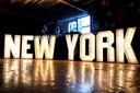 [locnew24] Lettres lumineuses "NEW YORK" - 115cm
